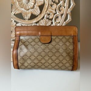 Celine Vintage Macadam Mini Clutch / Pochette
